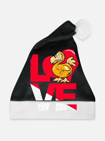 Dodo - Weihnachtsmütze - Schwarz/Weiß - Vorne