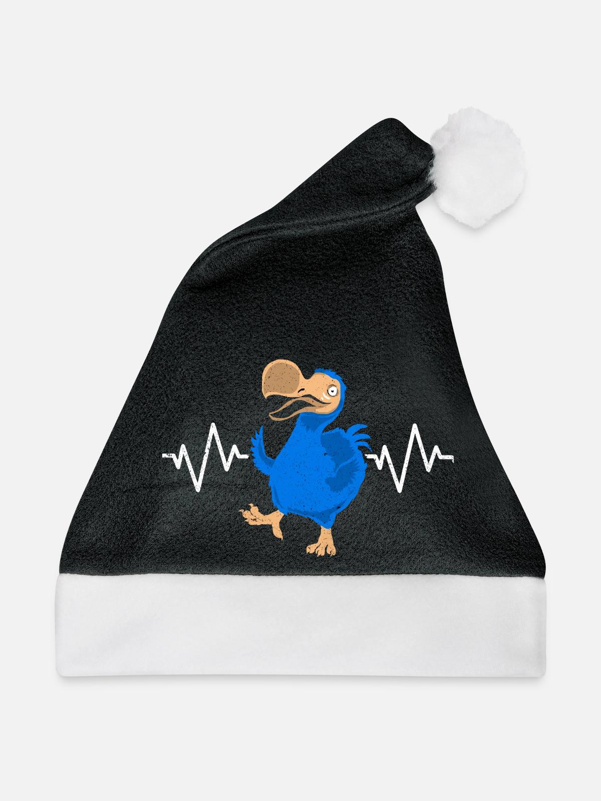 Dodo - Weihnachtsmütze - Schwarz/Weiß - Vorne