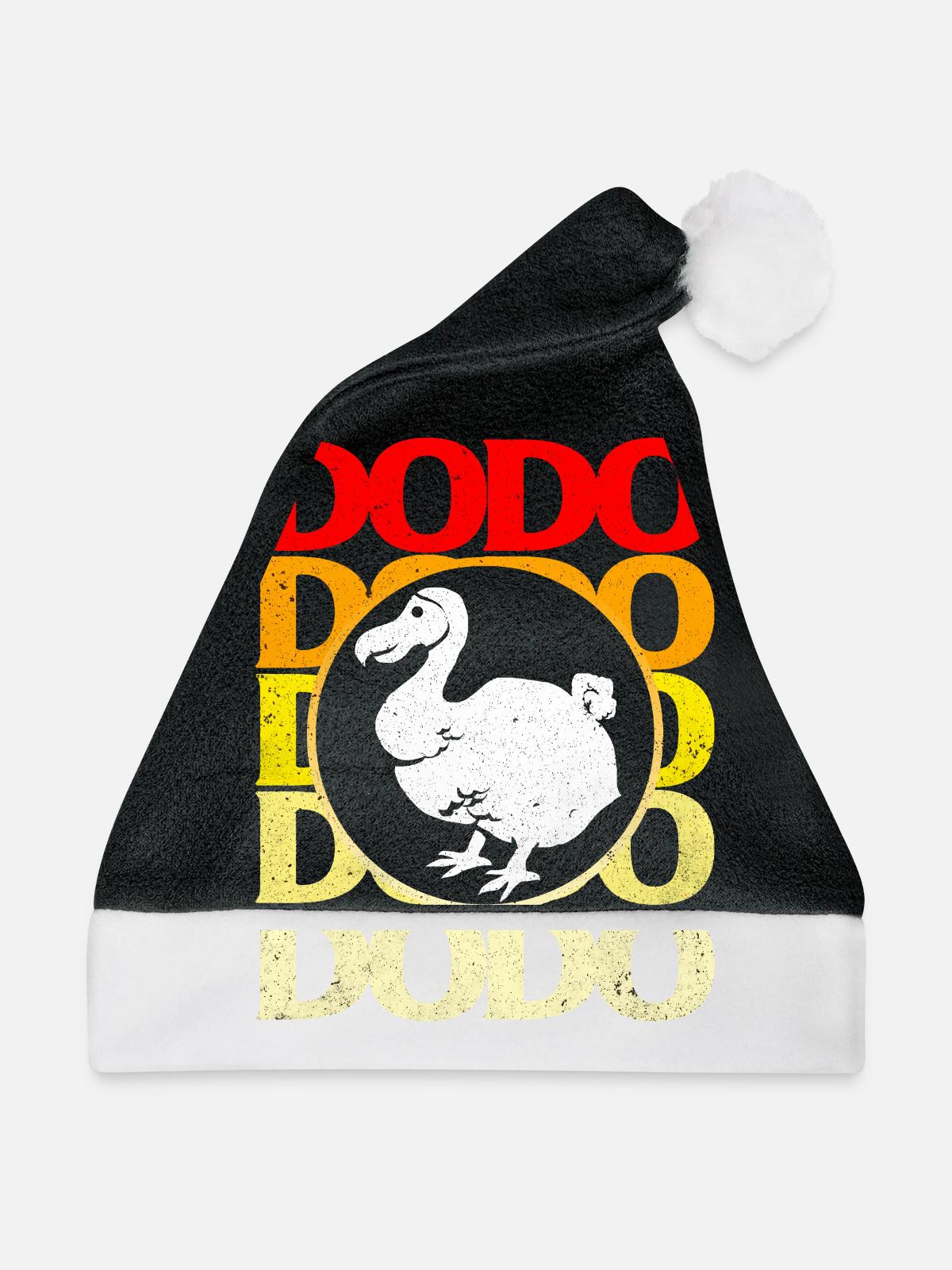 Dodo - Weihnachtsmütze - Schwarz/Weiß - Vorne