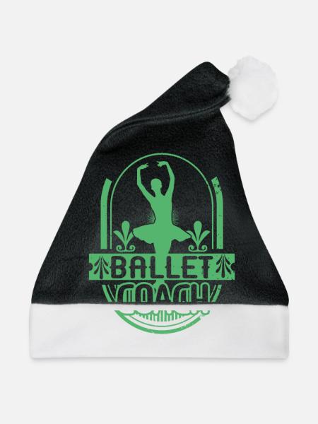 Ballett Ballett Ballett Ballett - Weihnachtsmütze - Schwarz/Weiß - Vorne