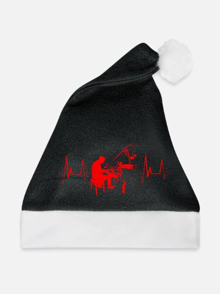 Piano - Weihnachtsmütze - Schwarz/Weiß