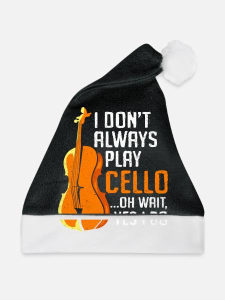 Cello - Weihnachtsmütze - Schwarz/Weiß