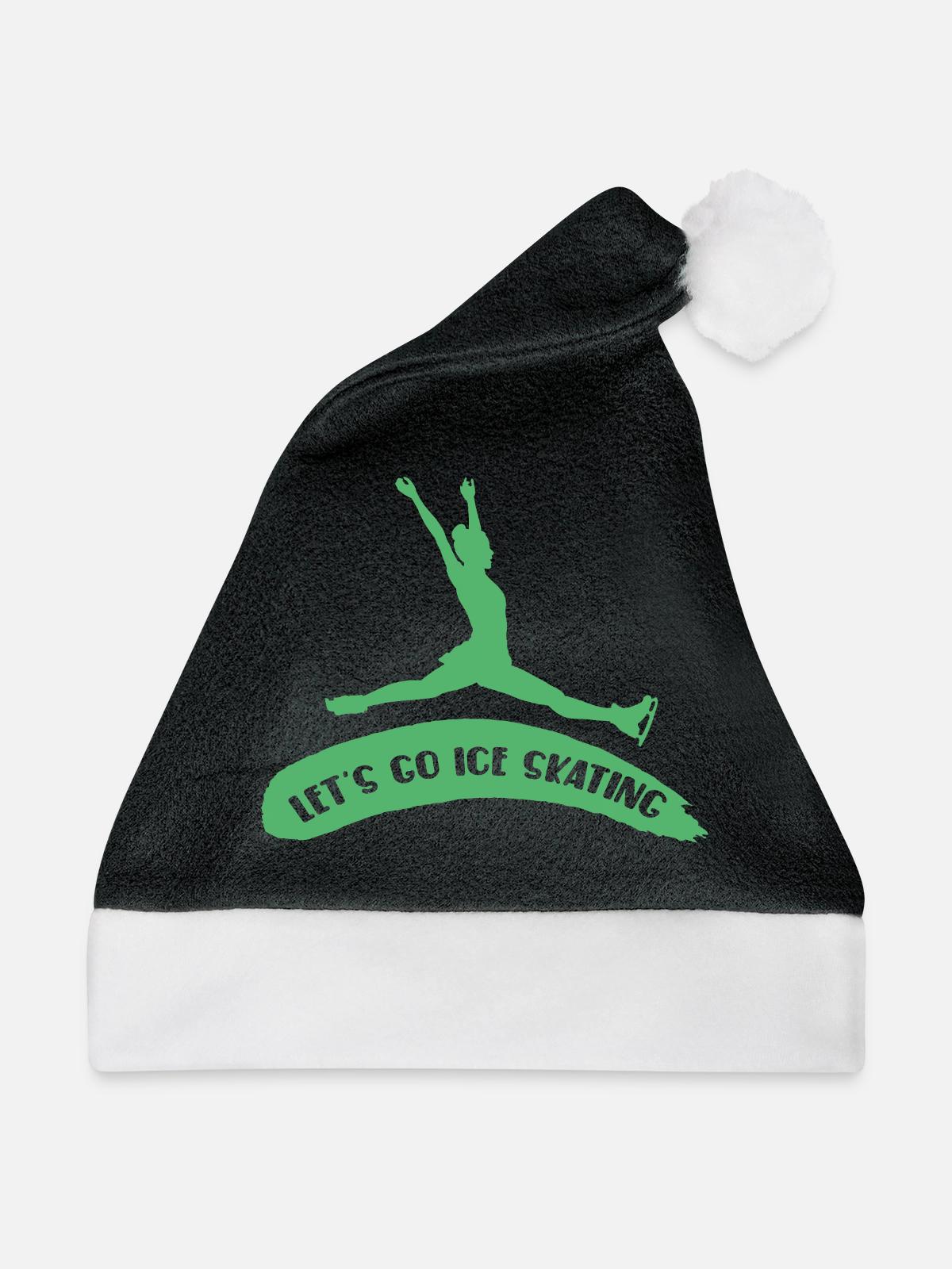 Eislauf - Weihnachtsmütze - Schwarz/Weiß - Vorne