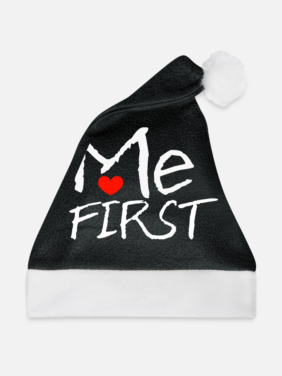 Selbstliebe - Weihnachtsmütze - Schwarz/Weiß - Vorne