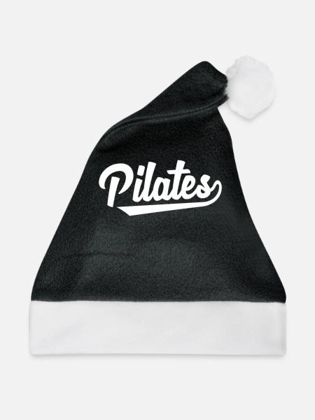 Pilates Pilates Pilates Pilates - Weihnachtsmütze - Schwarz/Weiß - Vorne
