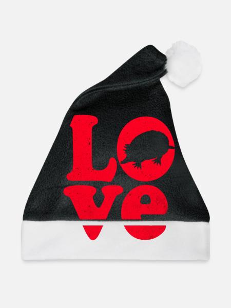 Maulwurf - Weihnachtsmütze - Schwarz/Weiß - Vorne