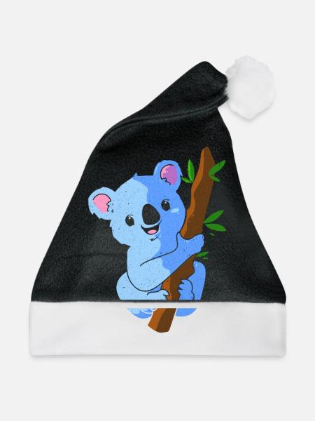 Koala - Weihnachtsmütze - Schwarz/Weiß