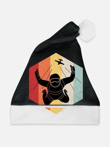Fallschirmsport - Weihnachtsmütze - Schwarz/Weiß