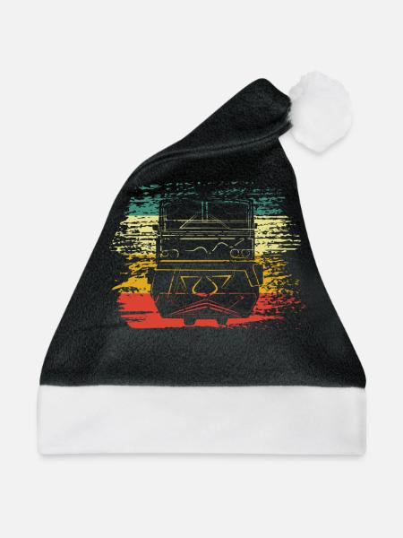 Zug - Weihnachtsmütze - Schwarz/Weiß