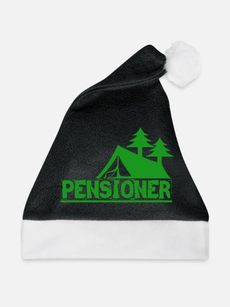 Pensioner camping - Rentner Camping - Weihnachtsmütze - Schwarz/Weiß