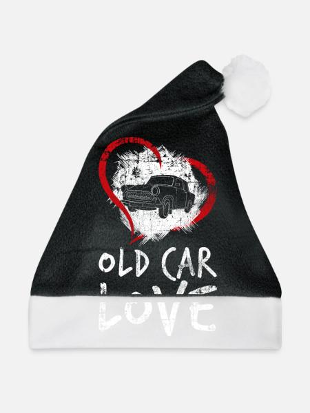 Auto Oldtimer - Weihnachtsmütze - Schwarz/Weiß
