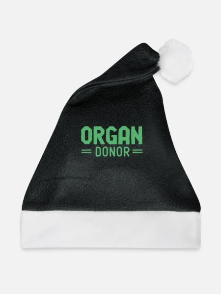 Organe spenden - Weihnachtsmütze - Schwarz/Weiß - Vorne