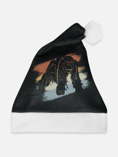 Orang Utan - Weihnachtsmütze - Schwarz/Weiß