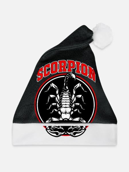 Skorpion - Weihnachtsmütze - Schwarz/Weiß