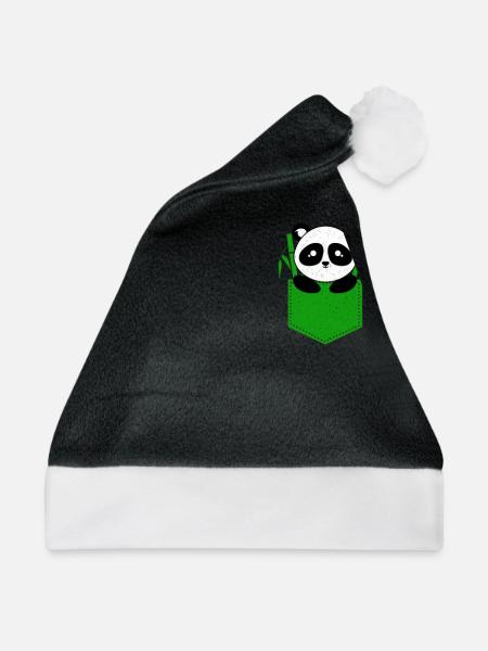 Panda - Weihnachtsmütze - Schwarz/Weiß