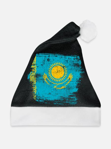 Kasachstan - Weihnachtsmütze - Schwarz/Weiß - Vorne