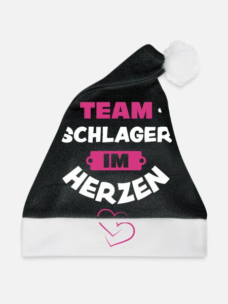 Schlager - Weihnachtsmütze - Schwarz/Weiß - Vorne