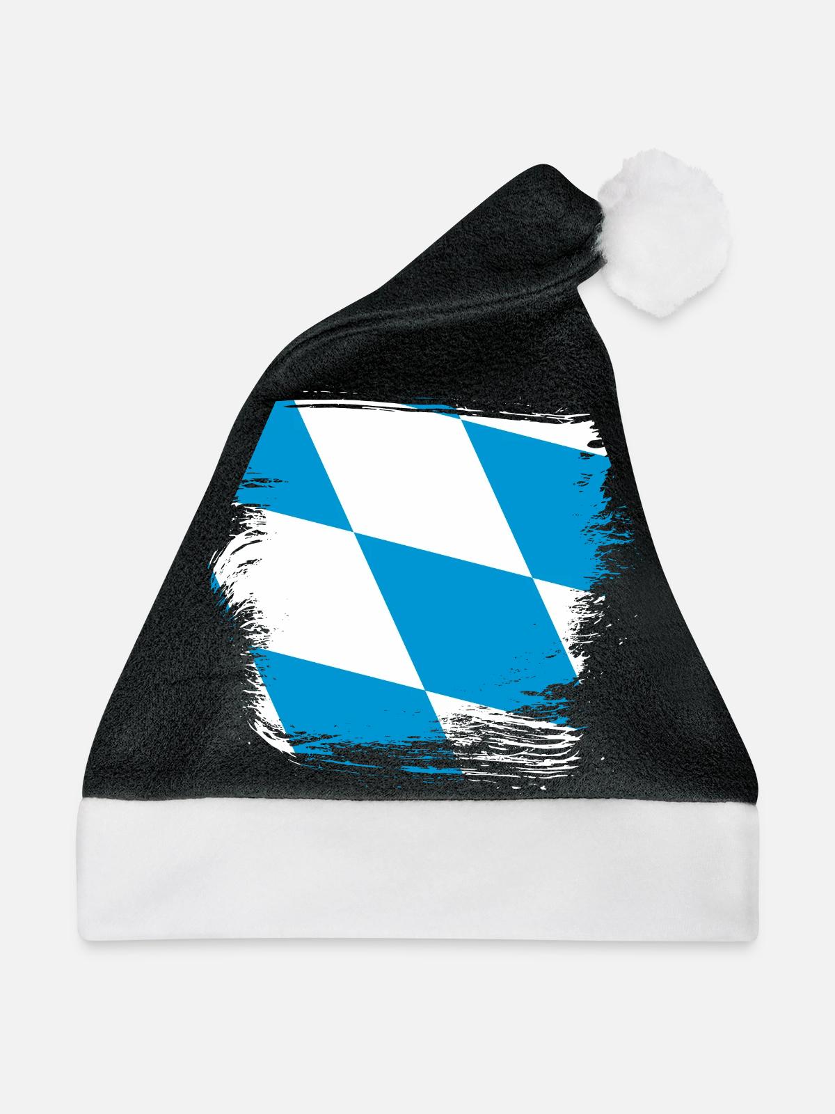 Bayern - Weihnachtsmütze - Schwarz/Weiß - Vorne