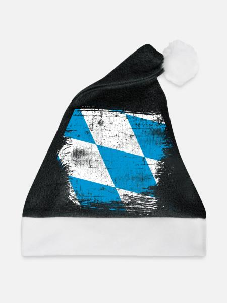 Bayern - Weihnachtsmütze - Schwarz/Weiß - Vorne