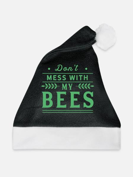 Imker Imker Imker Imker - Weihnachtsmütze - Schwarz/Weiß - Vorne