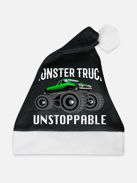 Monstertruck - Weihnachtsmütze - Schwarz/Weiß - Vorne