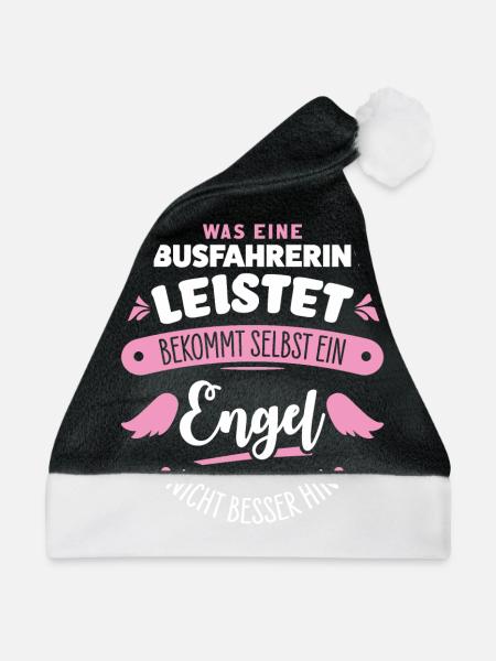 Busfahrerin - Weihnachtsmütze - Schwarz/Weiß