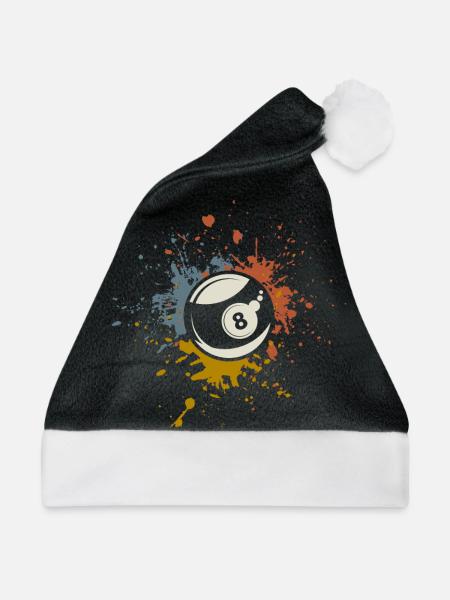Billard - Weihnachtsmütze - Schwarz/Weiß