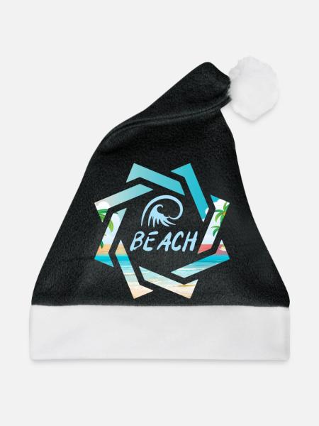 Strand - Weihnachtsmütze - Schwarz/Weiß