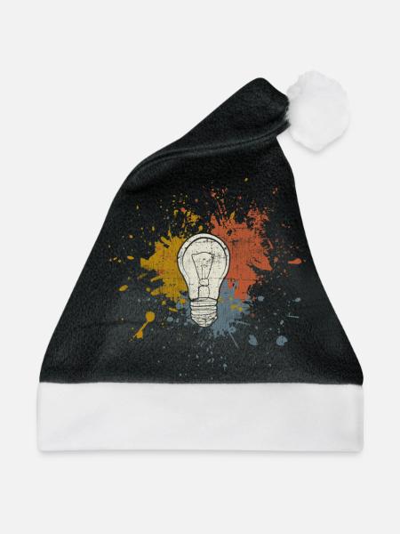 Nerd schlau - Weihnachtsmütze - Schwarz/Weiß - Vorne