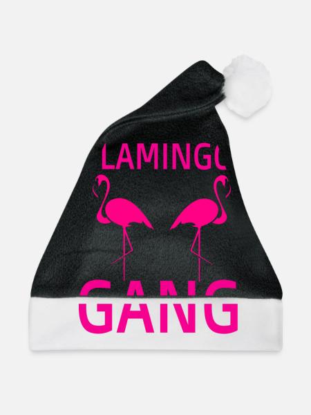 Flamingo Gang - Weihnachtsmütze - Schwarz/Weiß
