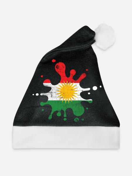 Kurde - Weihnachtsmütze - Schwarz/Weiß - Vorne