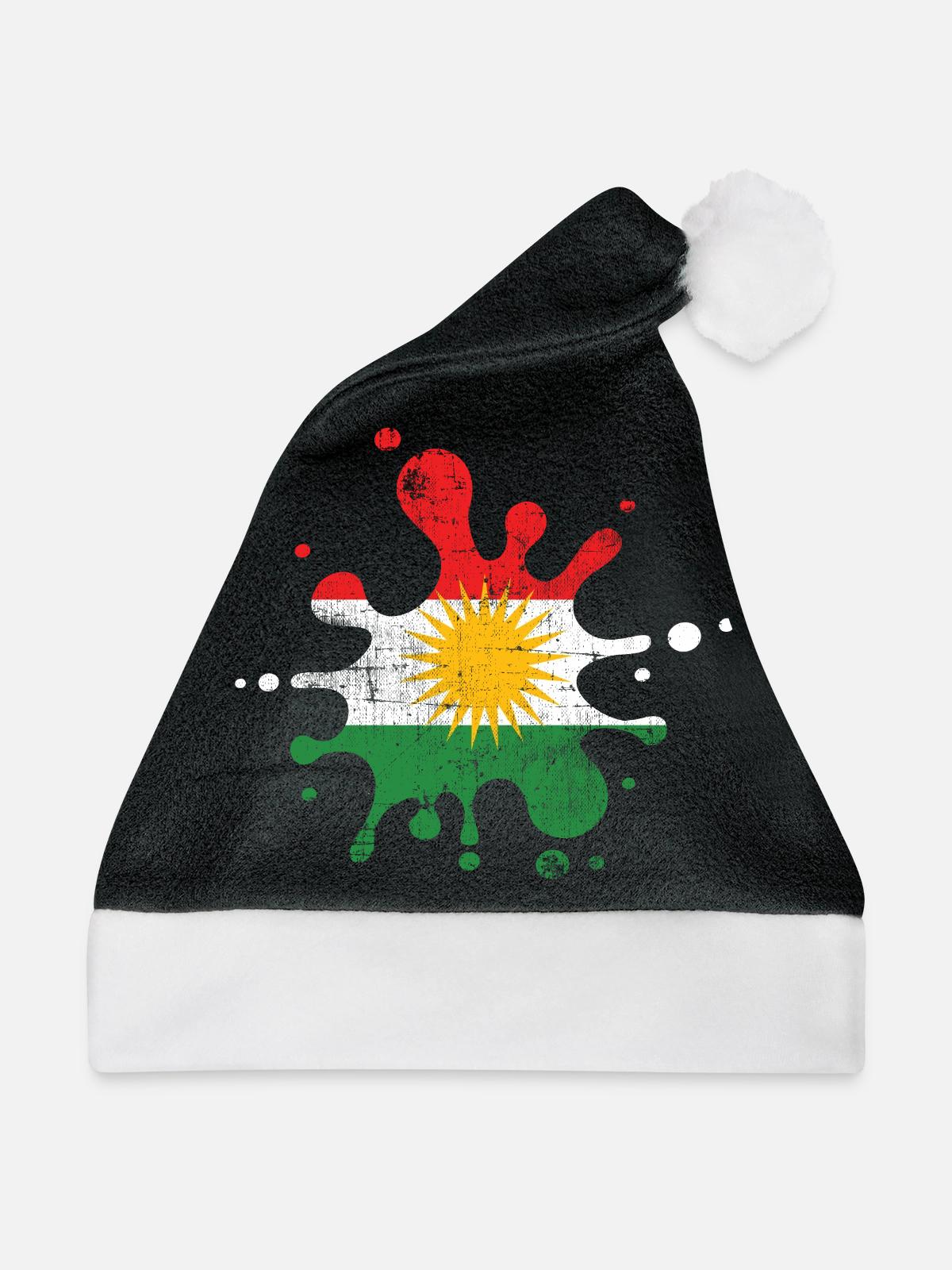 Kurde - Weihnachtsmütze - Schwarz/Weiß - Vorne