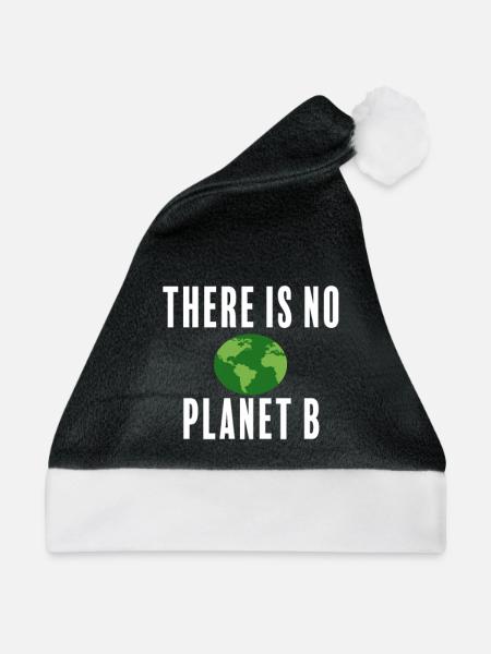 There is no Planet B - Weihnachtsmütze - Schwarz/Weiß
