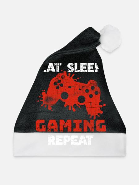 Gaming - Weihnachtsmütze - Schwarz/Weiß