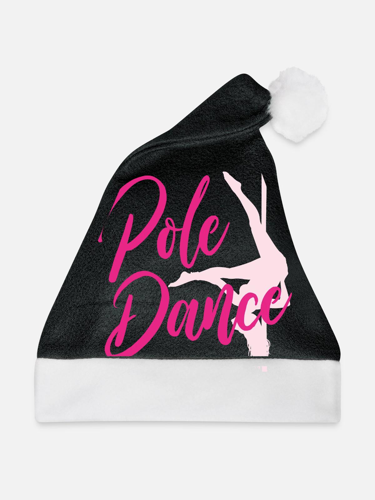 Pole Dance - Weihnachtsmütze - Schwarz/Weiß - Vorne