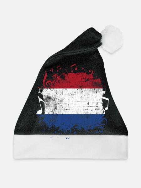 Holland Musik - Weihnachtsmütze - Schwarz/Weiß