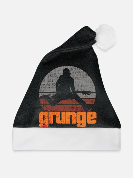 Grunge - Weihnachtsmütze - Schwarz/Weiß