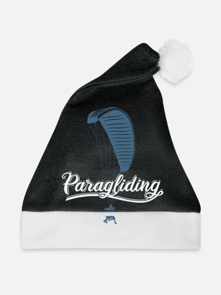 Paragliding Gleitschirm - Weihnachtsmütze - Schwarz/Weiß