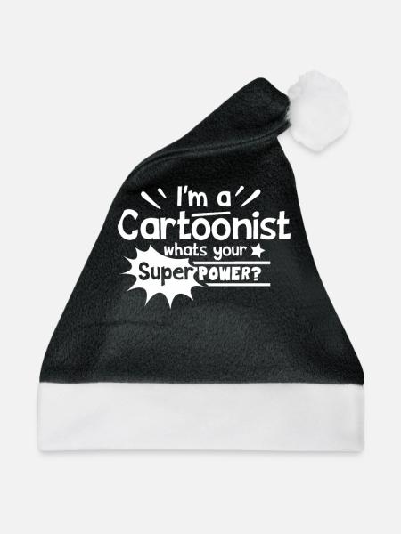 Comic Malen - Weihnachtsmütze - Schwarz/Weiß