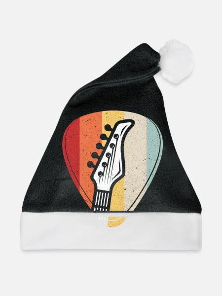 Gitarre - Weihnachtsmütze - Schwarz/Weiß
