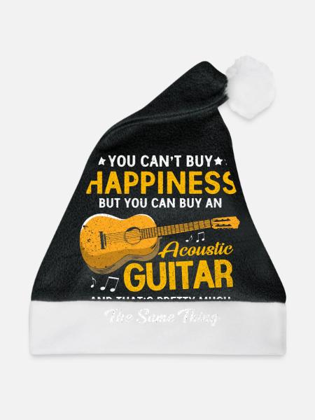 Gitarre - Weihnachtsmütze - Schwarz/Weiß