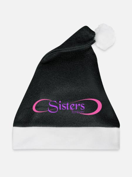 Sister forever - Schwester für immer - Weihnachtsmütze - Schwarz/Weiß