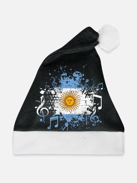 Argentinien Musik - Weihnachtsmütze - Schwarz/Weiß