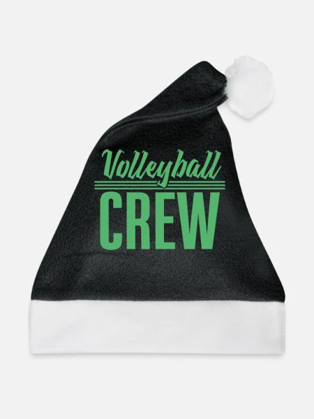 Volleyball Mannschaft - Weihnachtsmütze - Schwarz/Weiß - Vorne