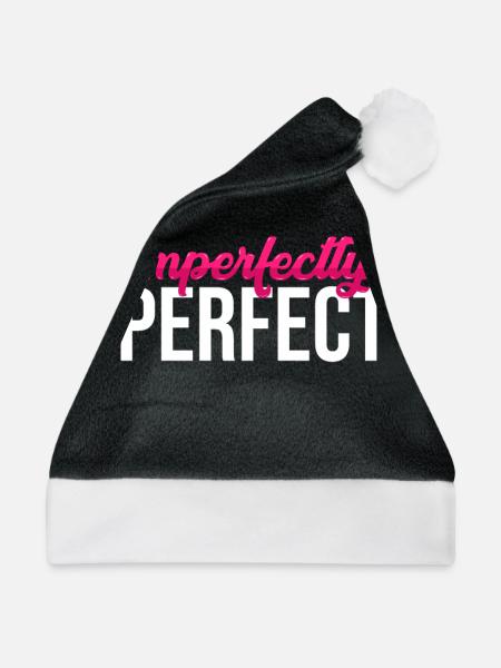 Imperfectly Perfect - Weihnachtsmütze - Schwarz/Weiß