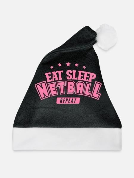 Netzball Spielerin - Weihnachtsmütze - Schwarz/Weiß - Vorne