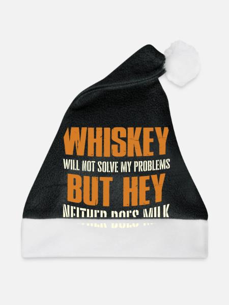 Whiskey - Weihnachtsmütze - Schwarz/Weiß - Vorne