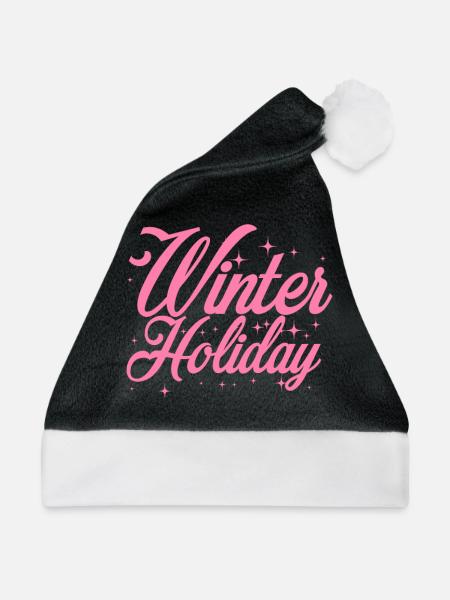 Winterurlaub Trip - Weihnachtsmütze - Schwarz/Weiß - Vorne