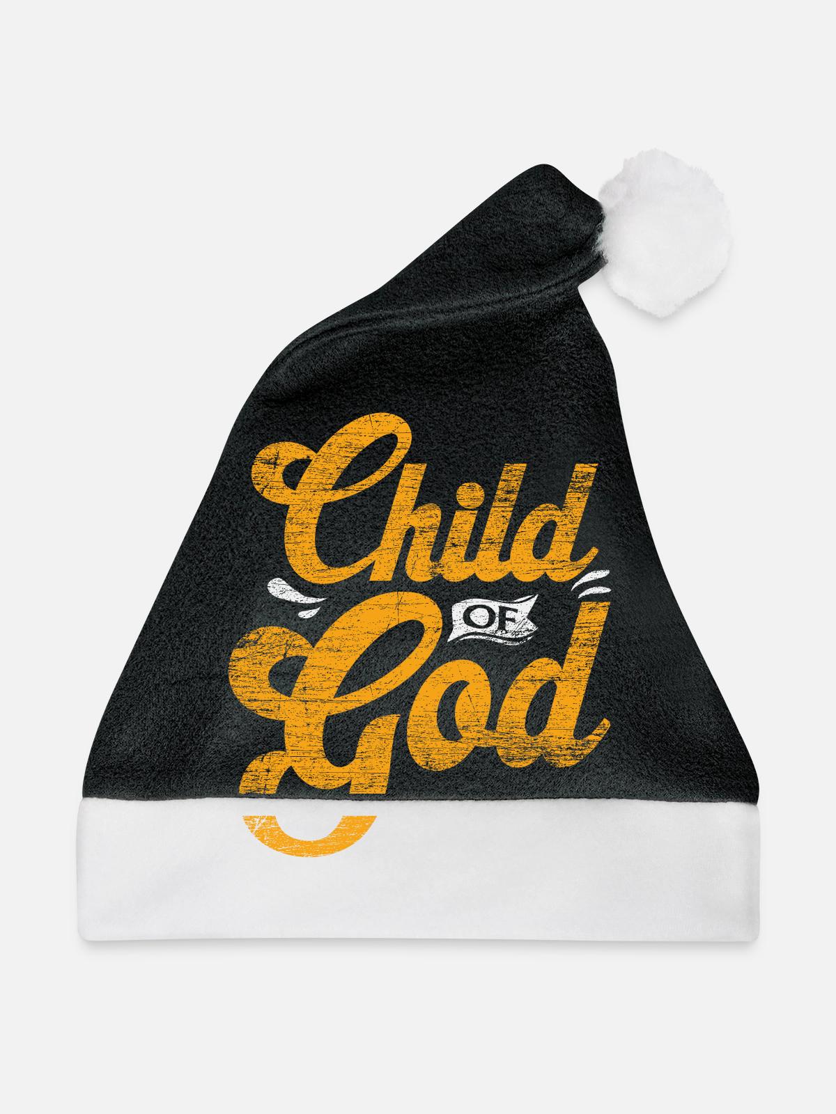 Gott - Weihnachtsmütze - Schwarz/Weiß - Vorne
