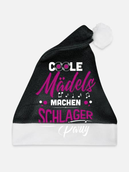 Schlager Mädels - Weihnachtsmütze - Schwarz/Weiß - Vorne
